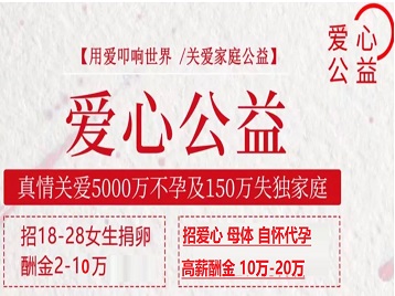 浦东捐卵助孕生子 爱心志愿者招募
